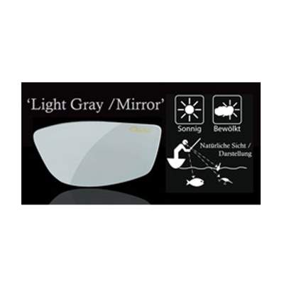 Gamakatsu G-Glasses Polarisationsbrille Racer Light Gray Mirror, Light Gray Mirror