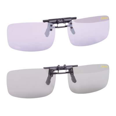 Gamakatsu G-Glasses Polarisierender Brillenaufstecker Light Gray White Mirror, Light Gray White Mirror