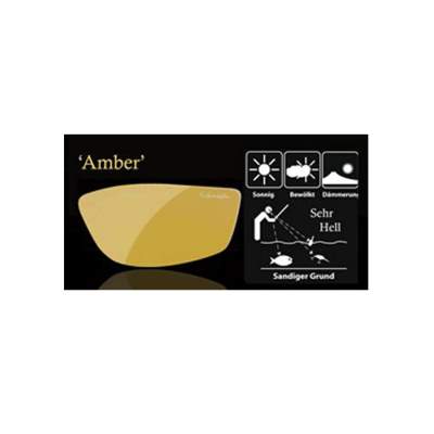 Gamakatsu G-Glasses Polarisierender Brillenaufstecker Light Amber Amber