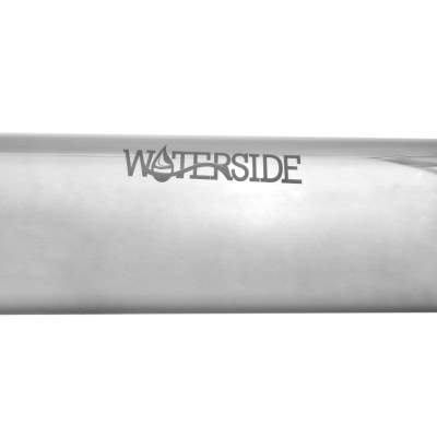 Waterside Bootsrutenhalter Edelstahl Trolling mit Gummi-Kappe silber - 25cm