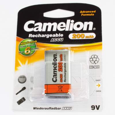 Camelion  9V Block 200mAh NiMH Akku - 1 Stück, 9V Block 200mAh NiMH Akku - 1 Stück