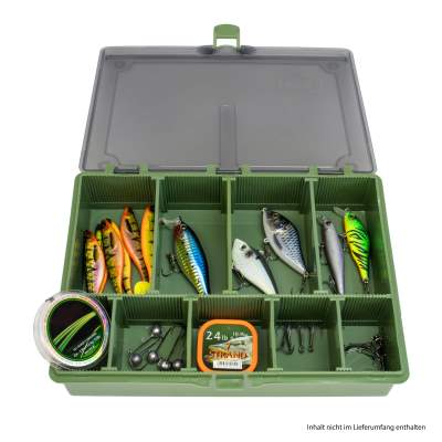 Pro Tackle Carp Tackle Box, 27 x 20 x 5,5 cm - grün - 1Stück