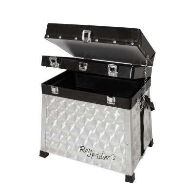 Roy Fishers Sitzkiepe 2 ladig 38x36,5x26 mit Futterwanne und Tragegurt