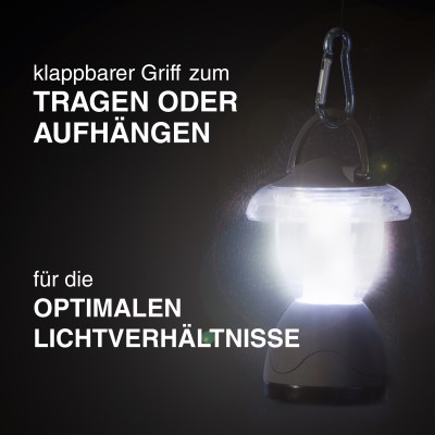 Camping Lampe mit 6 LED,