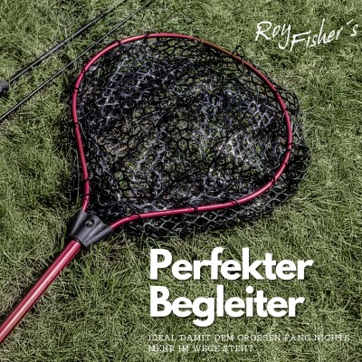 Roy Fishers Professional Allround Kescher mit gummierten Netz