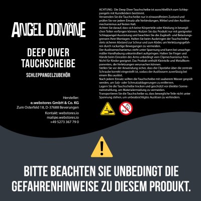 Angel Domäne Deep Diver Tauchscheibe 8 8,7cm - 1Stück