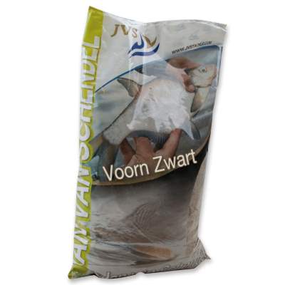 JVS Lockfutter Voorn Zwart (Rotauge schwarz) 1Kg, Voorn Zwart - 1000g