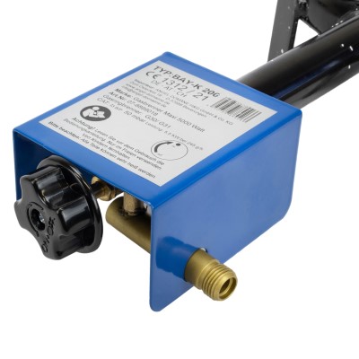 Eversmoke Gasbrenner Maxi 5000 Watt mit Druckminderer und Schlauch