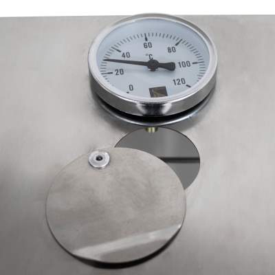 Eversmoke Räucherofen Set Edelstahl Jumbo VA inkl. Mehl, Lake & Thermometer 46x28x110cm