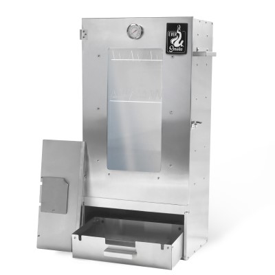 Eversmoke Räucherofen Excellent II Medium mit Sichtscheibe Medium - 45x28x81cm - Edelstahl - 1Stück