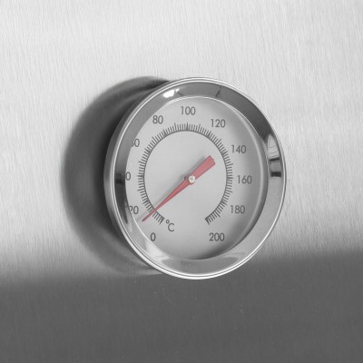 Eversmoke Räucherofen Edelstahl ‚Excellent II Medium‘ Sichtfenster & Thermometer - 45x28x81cm