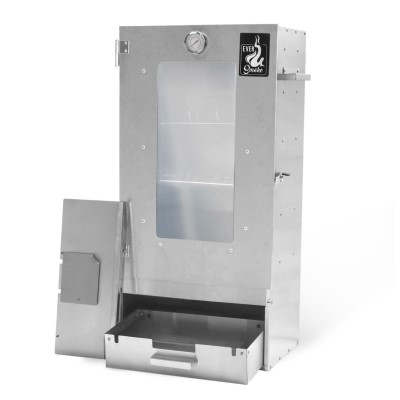 Eversmoke Räucherofen Excellent II (galvanisiert) Medium Gas Sichtfenster & Thermometer - 44x28x80,5cm