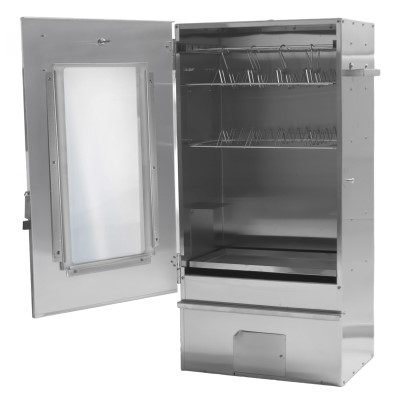 Eversmoke Räucherofen ‚Excellent II Medium‘ medium - 44x28x80,5cm - 1Stück mit Scheibe incl Thermometer