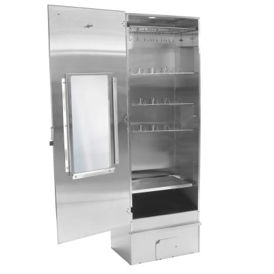 Eversmoke Räucherofen Edelstahl ‚Excellent II Large‘ Sichtfenster & Thermometer - 44x28x120cm