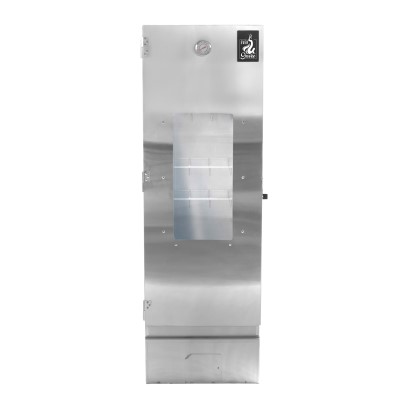 Eversmoke Räucherofen Edelstahl ‚Excellent II Large‘ Sichtfenster & Thermometer - 44x28x120cm