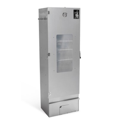 Eversmoke Räucherofen Excellent II (galvanisiert) Large Gas Sichtfenster & Thermometer - 44x28x120cm