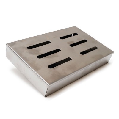 EuroCatch Räucherbox RVS - Räucherzubehör 21 x 13 x 3,5cm
