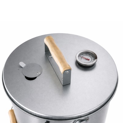 Eversmoke Teleskopierbare Räuchertonne - Räucherofen rund