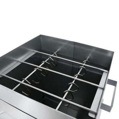 Eversmoke Teleskopierbare Räuchertonne - Räucherofen eckig