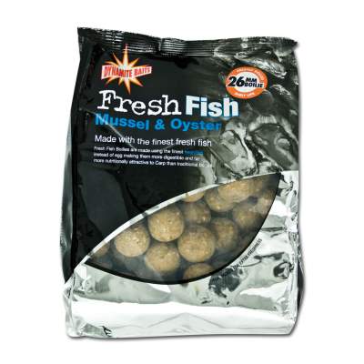 Dynamite Baits Boilies DY470, Fresh Fish Mussel & Oyster - (DY470) - 26mm - 1kg