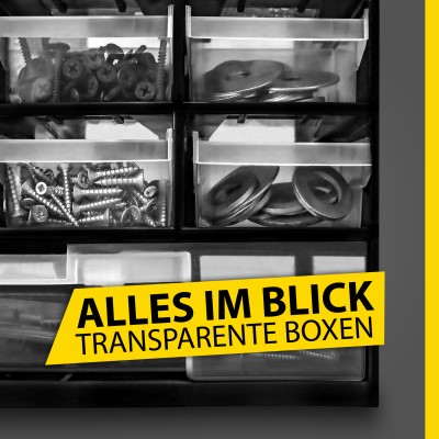 Fatbox Sortimentsbox mit 33 Schubladen (Kleinteilemagazin für Jigköpfe etc)