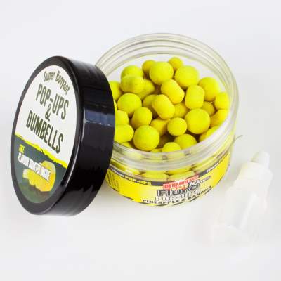 Dynamite Baits Pineapple Banana Fluo Pop- Up Boilies und Dumbells 10mm Pineapple Banana - 10mm