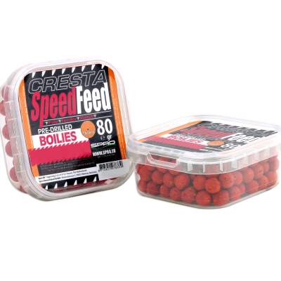 SPRO Cresta Speedfeed Pre-Drilled Boilies 9mm Strawberry