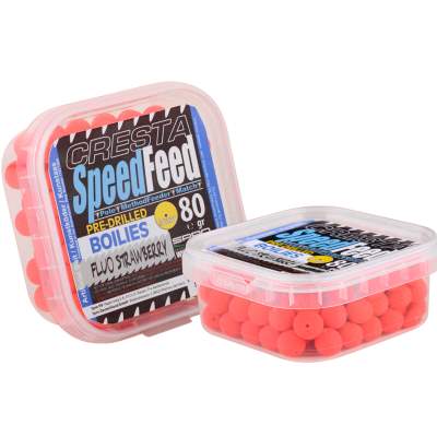 SPRO Cresta Speedfeed Fluo Mini Method Boilies 9mm Fluo Strawberry,