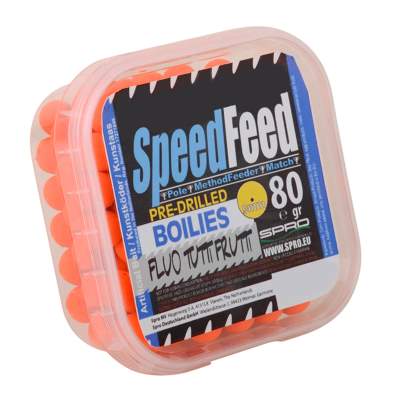 SPRO SpeedFeed Pre- Drilled Boilies 9mm Fluo Tutti Frutti Method Feeder