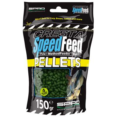 SPRO Cresta Speedfeed Power Pellets Green Betaine 4mm