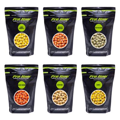 Pro line Readymades Boilies Juicy Pineapple - neon gelb - 1kg - 15mm
