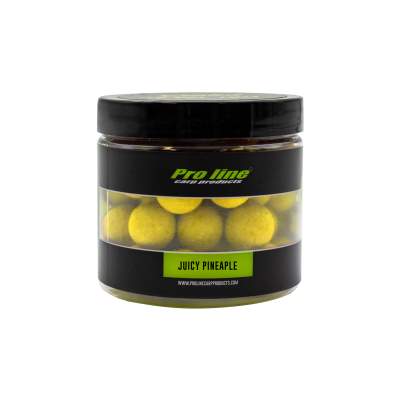 Pro line Readymades Coated Pop-Ups Core Boilies Juicy Pineapple - neon gelb - 200ml - 15mm
