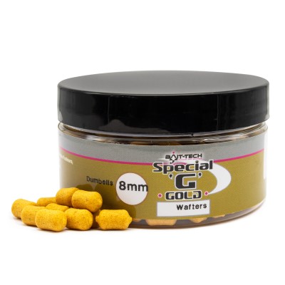 Bait Tech Special G Dumbells Wafters - Boilies Gold - 6x10mm - (100ml)