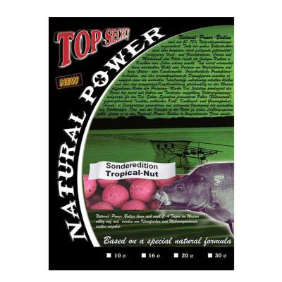 Top Secret Natural Power Boilies Sonderedition 20mm Tropical-Nut 1kg Boilie