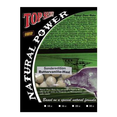 Top Secret Natural Power Boilies Sonderedition 20mm Buttervanille/Hemp 1kg,