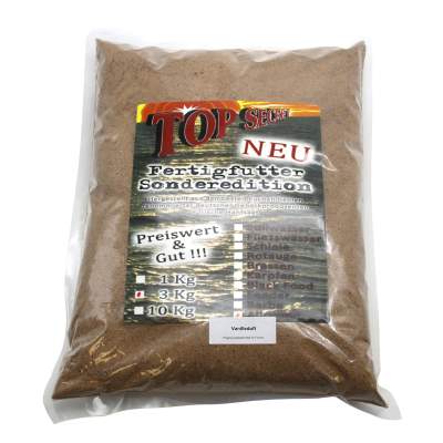 Top Secret Fertigfutter Sonderedition Allround Vanille 3kg - Feeder Futter hellbraun mit Hanfsaat
