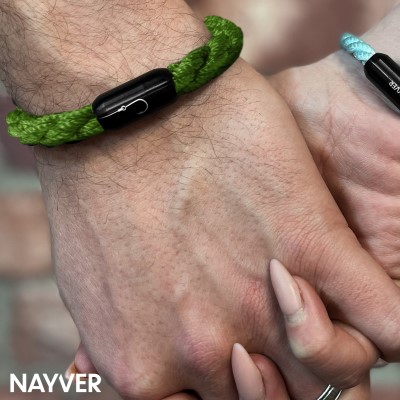 NAYVER KAPT´N Hook Armband Olive-Schwarz - 18cm
