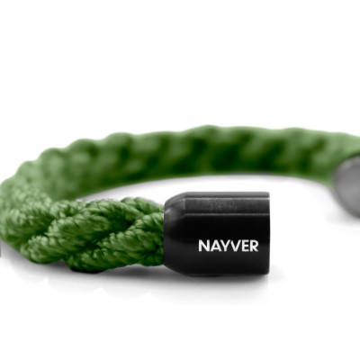 NAYVER KAPT´N Hook Armband Olive-Schwarz - 20cm