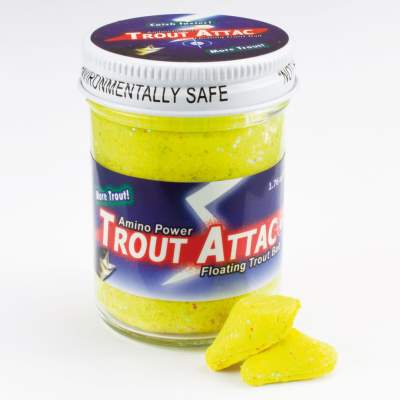 Top Secret Amino Trout Attac Forellenteig schwimmend Yellow Flash Yellow - 50g