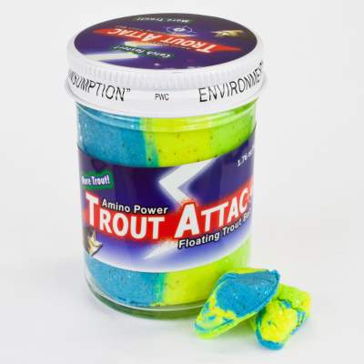 Top Secret Amino Trout Attac Forellenteig schwimmend Rainbow Green, Rainbow Green - 50g