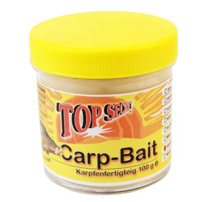 Top Secret Fangfertigteig (Kaprfen) Carp Bait sinking Vanille 100g, Vanille - weiß - 100g