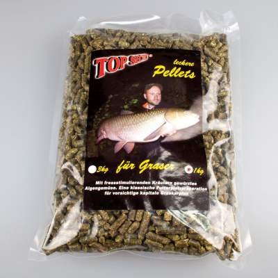 Top Secret Natural Graskarpfen Pellets 8mm 1Kg, 8mm - 1kg