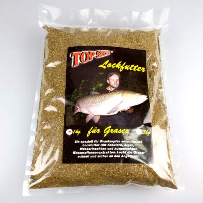 Top Secret Natural Graskarpfen Lockfutter 1Kg Feeder Futter