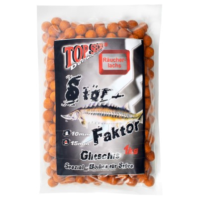 Top Secret Stör Faktor Boilies 15mm Räucherlachs 1Kg, Räucherlachs Orange - 15mm - 1kg