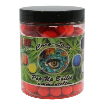 Top Secret Cannabis Edition Coco-Loco Fluo Pop-Ups Pop-Up Boilie Sockey-Krill 10,16,20mm orange gemischt 100g