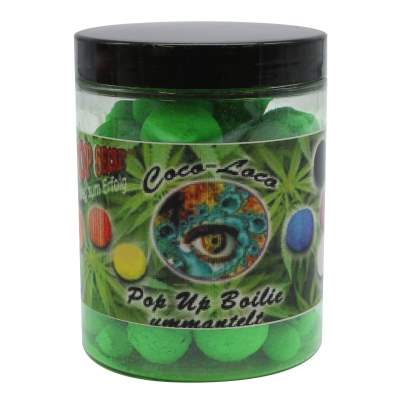 Top Secret Cannabis Edition Coco-Loco Fluo Pop-Ups Pop-Up Boilie Guave-Kiwi 10,16,20mm gemischt fluogrün 100g