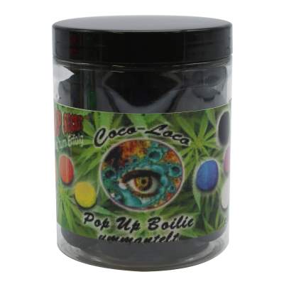 Top Secret Cannabis Edition Coco-Loco Fluo Pop-Ups Pop-Up Boilie Fermento 10,16,20mm gemischt schwarz 100g