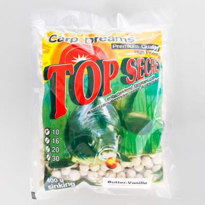 Top Secret Amino Mini Boilies 10mm Buttervanille 400g,