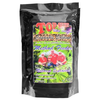 Top Secret Cannabis-Edition Method Feeder Mix mit Oxigen Natural Hemp Explosion 1Kg Feeder Futter