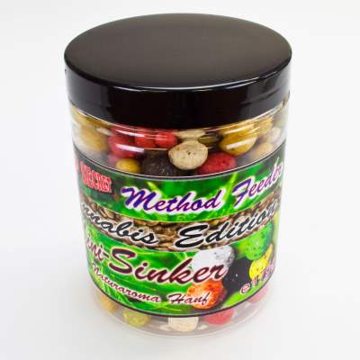 Top Secret Cannabis-Edition Method Feeder Mini Fluo Boilies 6/10mm 175g Top Secret Cannabis-Edition Method Feeder Mini Sinker Boilies 6/10mm 175g